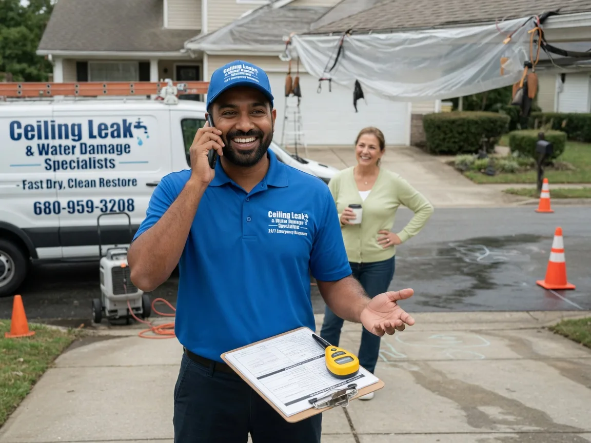 Ceiling Leak Cleanup Grantville, PA FAQs